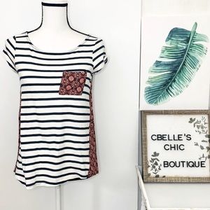 Anthropologie Paper Locket Backstory Tee XS